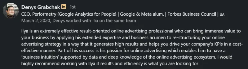 PPC specialist recommendation